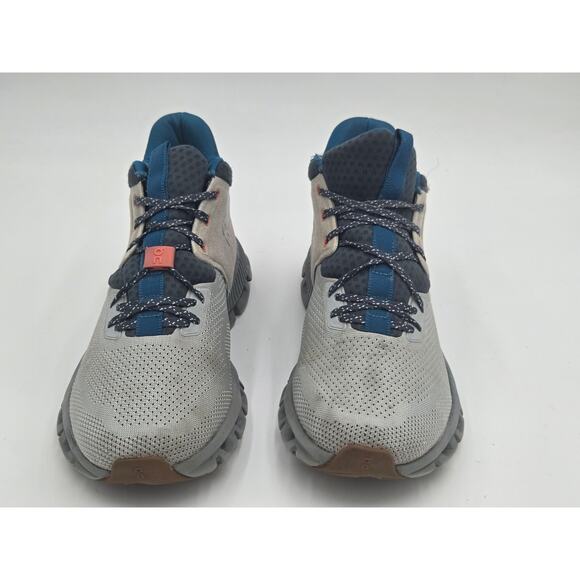 On Women’s Cloud Hi Edge 1 Gray Blue Running Sneakers Size 9.5 Pre-Owned - Picture 6 of 9